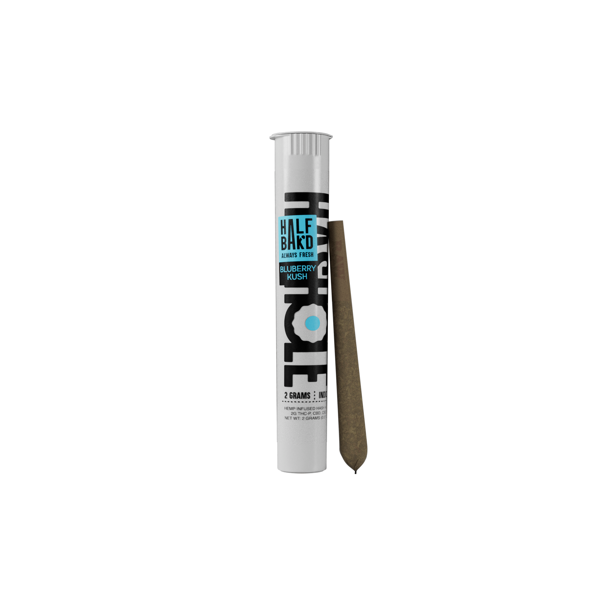 Blueberry Kush | THC-P 2G Indica Hash Holes - Pre-Roll - HALF BAK&
