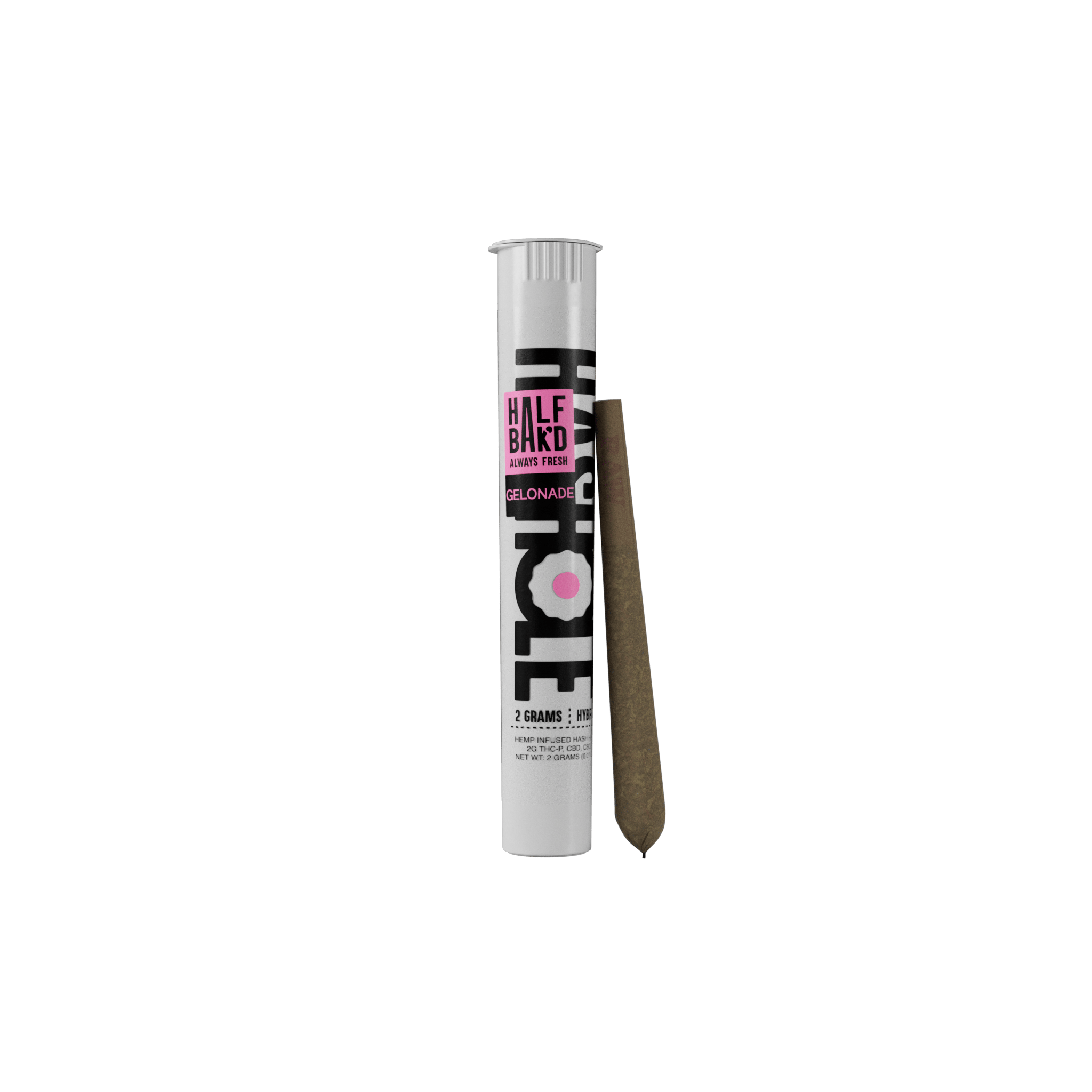 Gelonade | THC-P 2G Hybrid Hash Holes - Pre-Roll - HALF BAK&