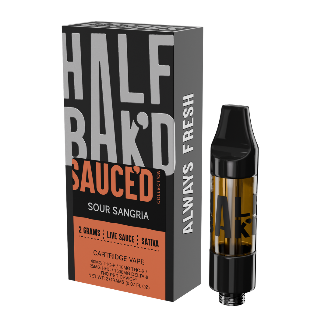 Sour Sangria | 2G Sativa Cartridge - Cartridge - HALF BAK&