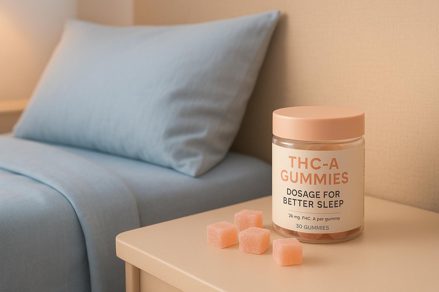 THC-A Gummies Dosage for Better Sleep
