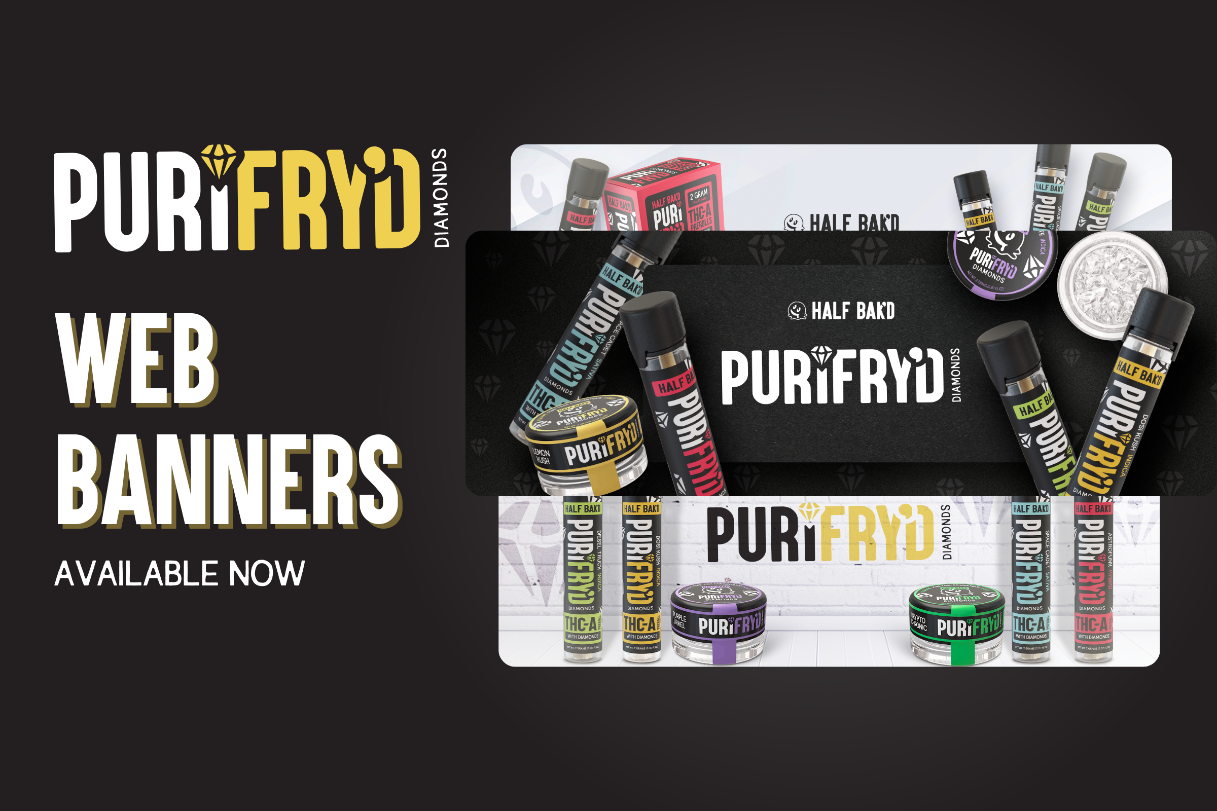 New PuriFRY'D Diamonds Web Banners