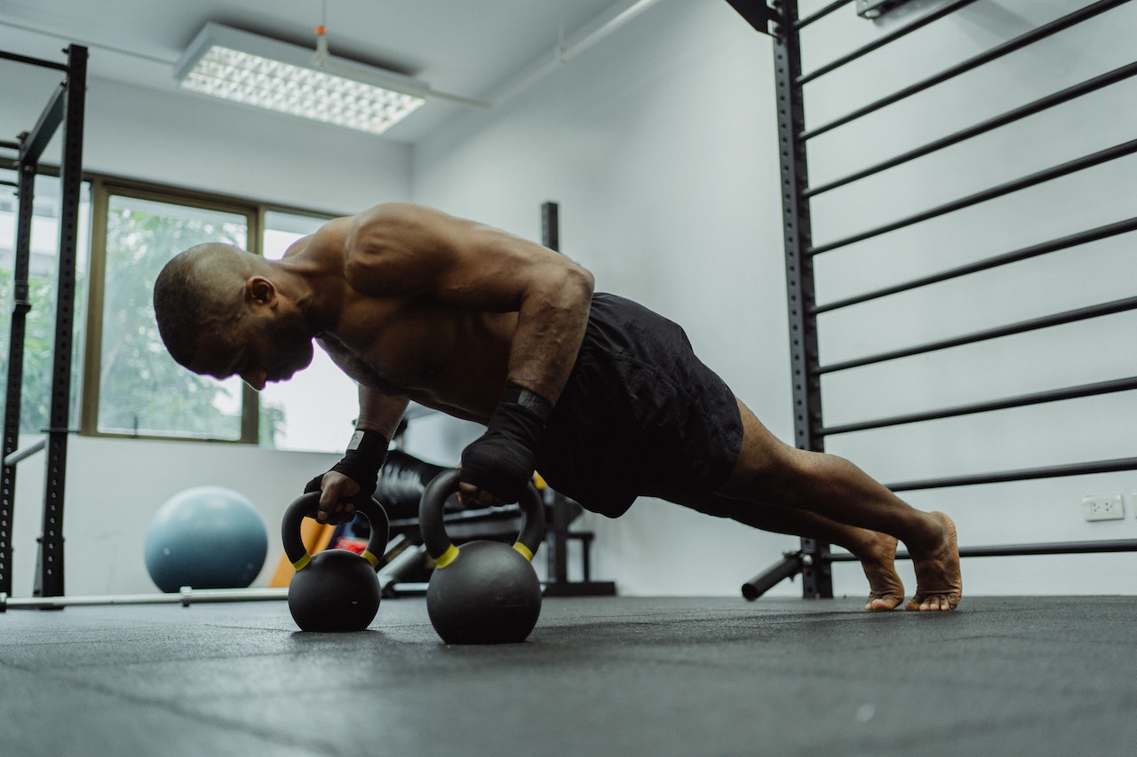 man working out