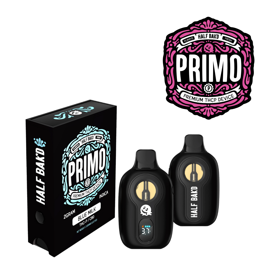 Shop HALF BAK'D Primo Disposables: Hemp Products, Cartridges & More Shop HALF BAK'D Primo Disposables: Hemp Products, Cartridges & More