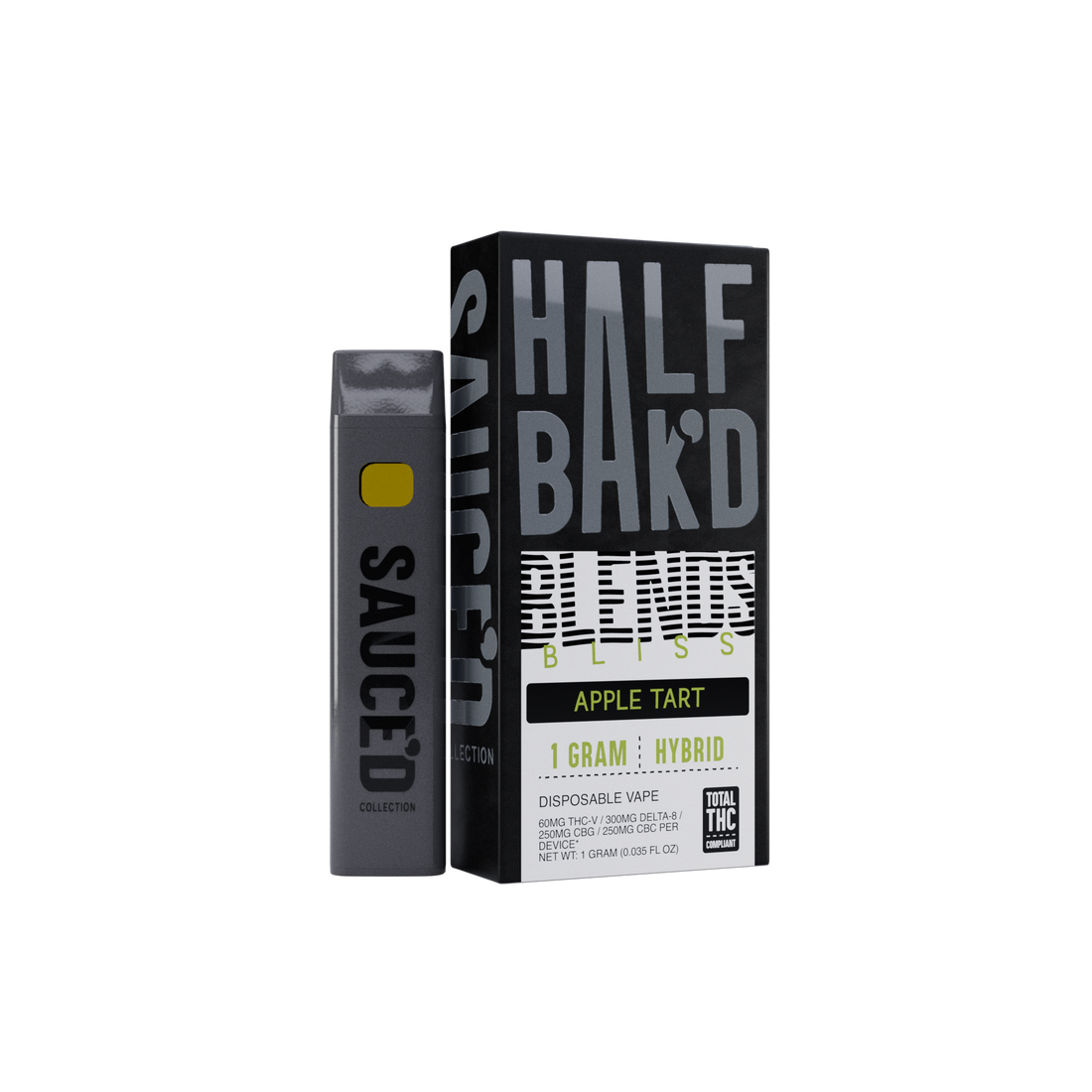 Apple Tart | 1G Hybrid Disposable | Bliss Blend - Disposable -  HALF BAK&