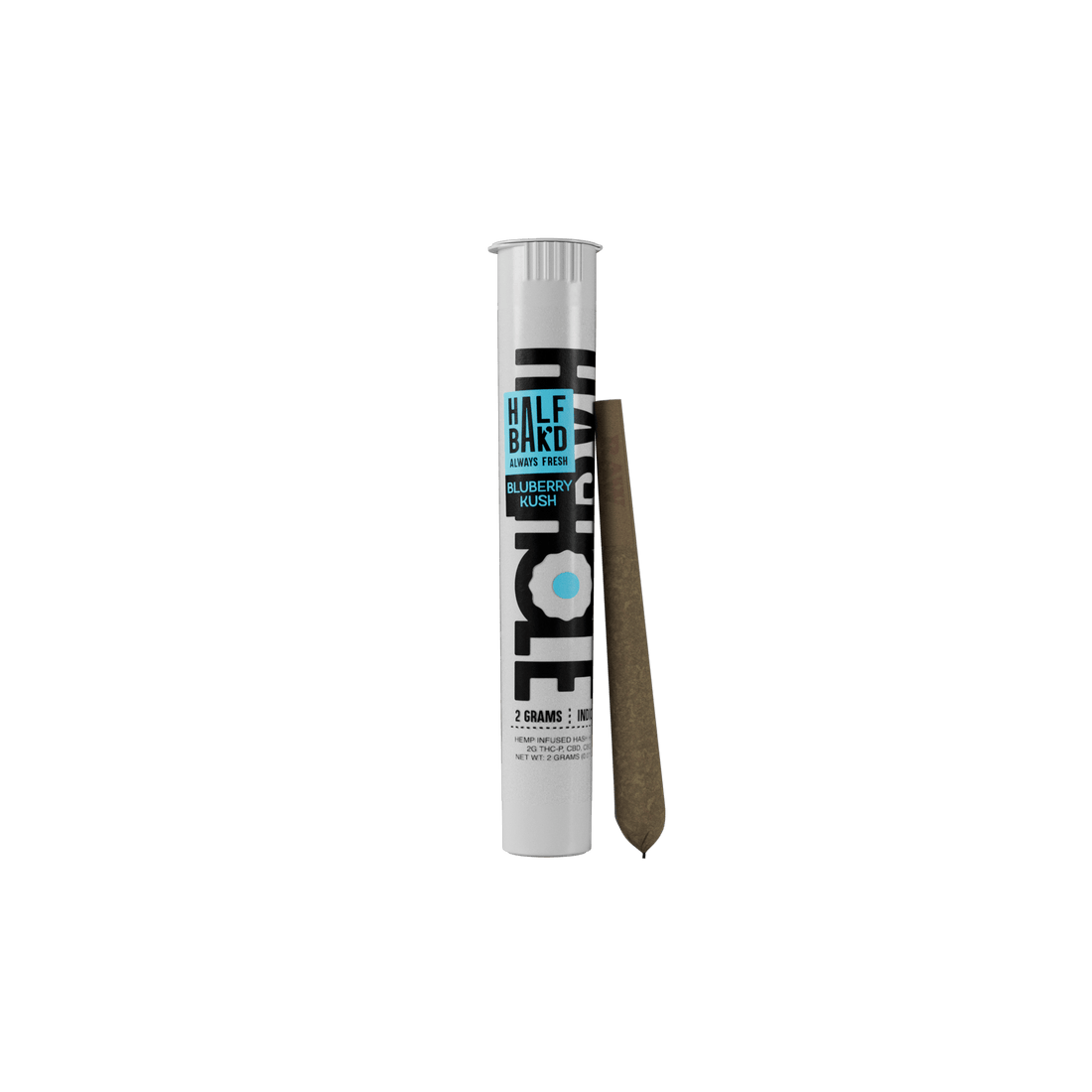 Blueberry Kush | THC-P 2G Indica Hash Holes - Pre-Roll -  HALF BAK&