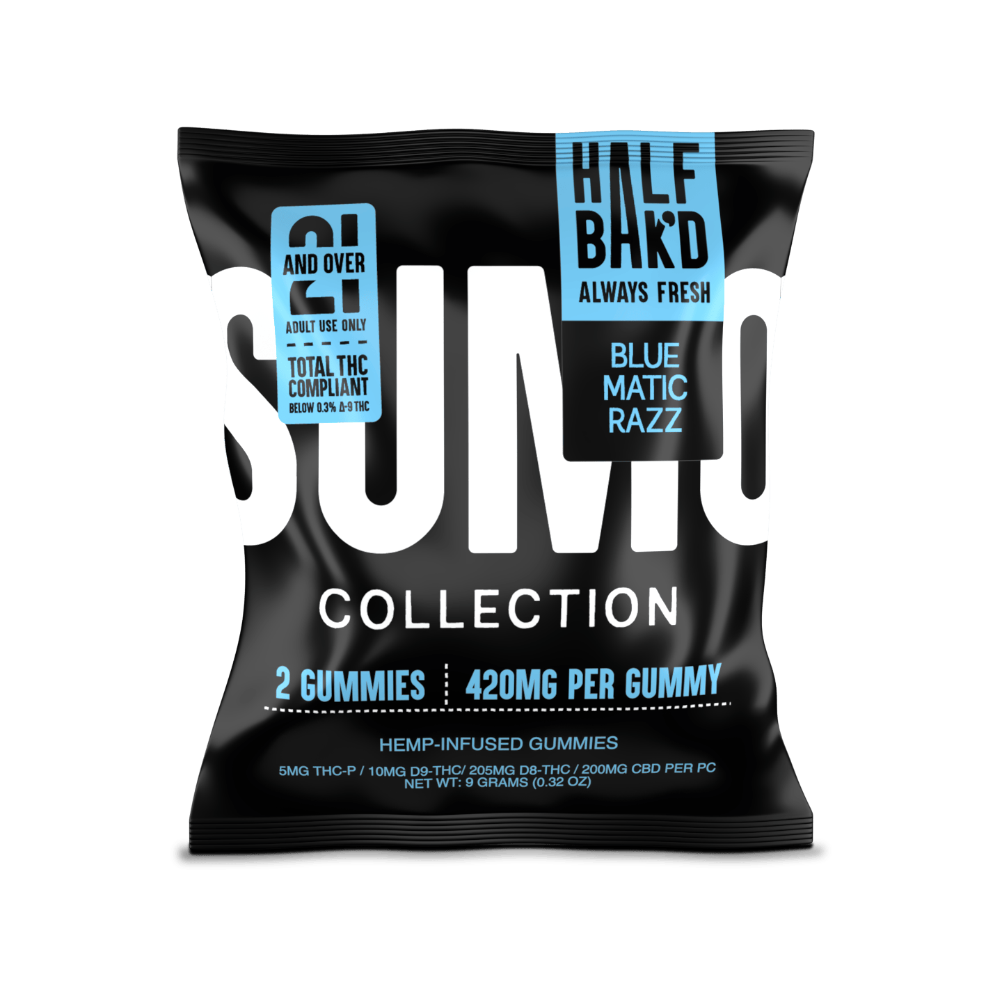 Bluematic Razz | Sumo Gummies - Gummies -  HALF BAK&