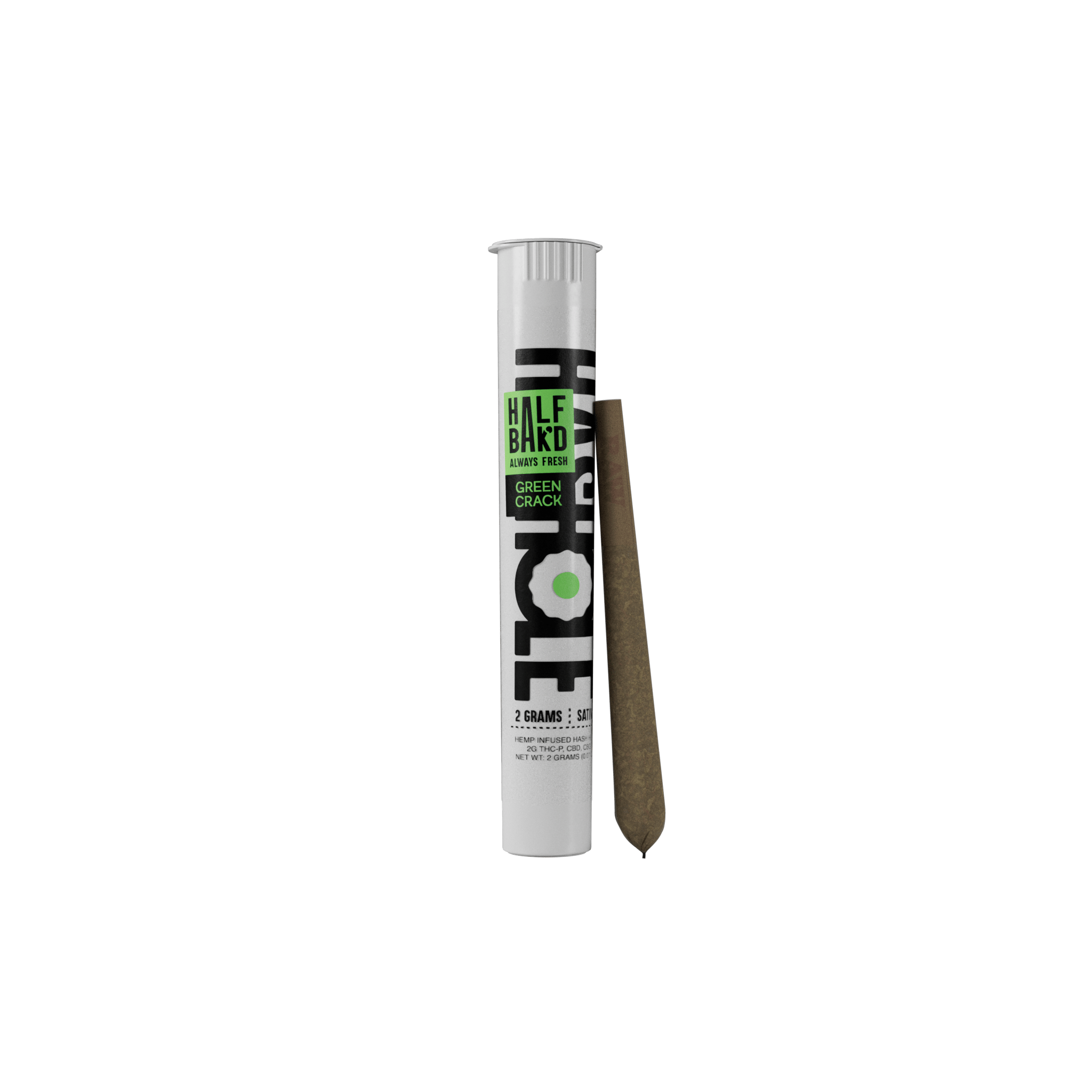 Green Crack | THC-P 2G Sativa Hash Holes - Pre-Roll -  HALF BAK&