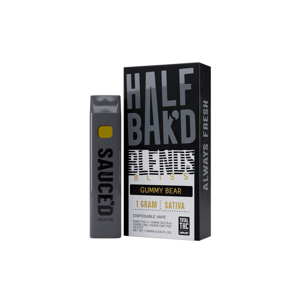 Gummy Bear | 1G Sativa Disposable | Bliss Blend | HALF BAK'D Gummy Bear | 1G Sativa Disposable | Bliss Blend | HALF BAK'D