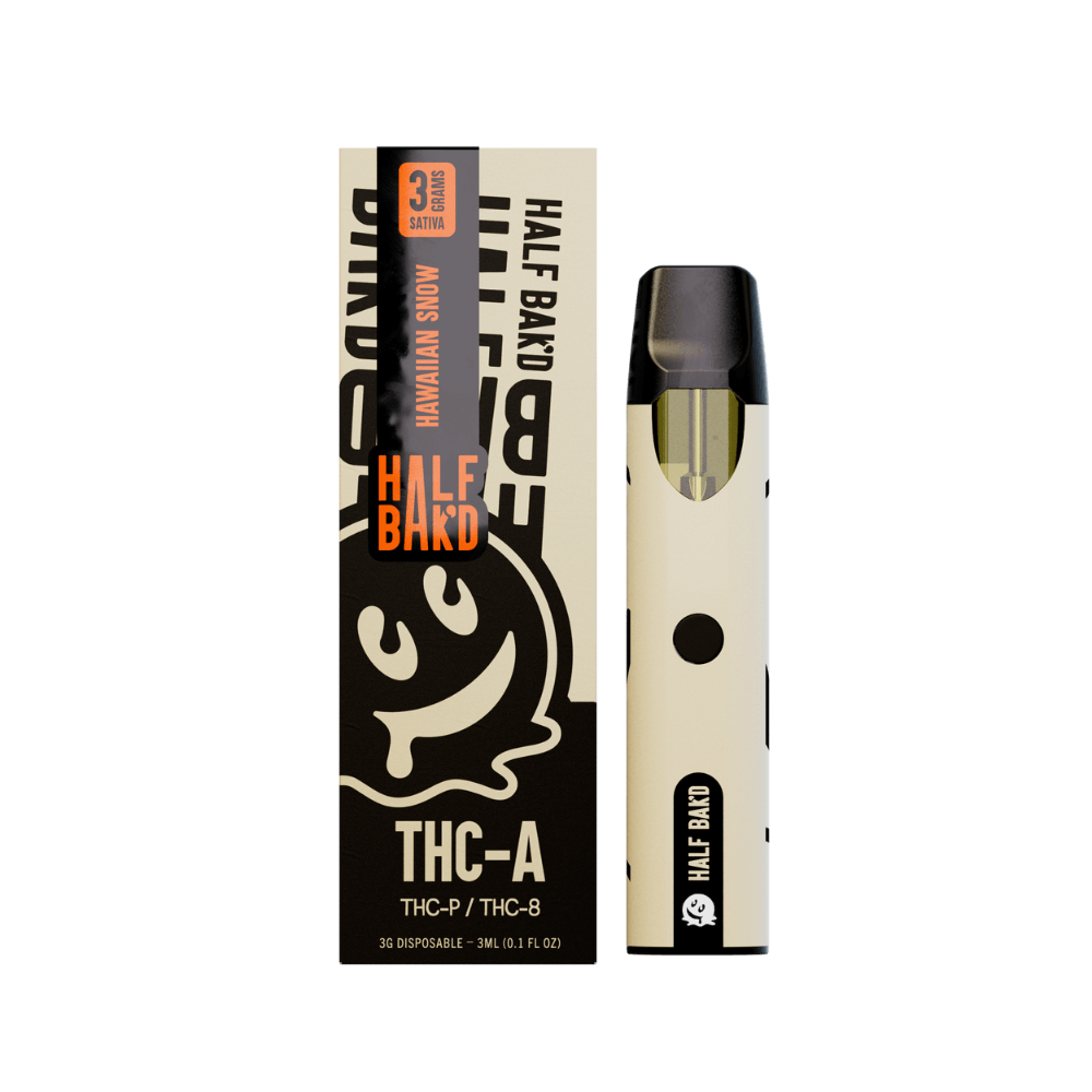 Hawaiian Snow | 3G Sativa Disposable | HALF BAK'D Hawaiian Snow | 3G Sativa Disposable | HALF BAK'D