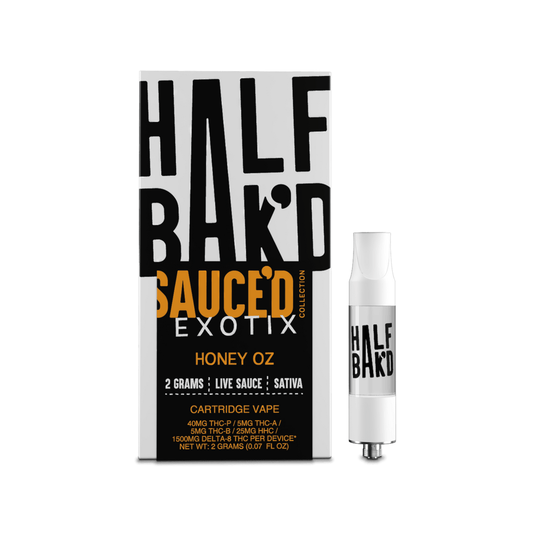 Honey Oz | 2G Sativa Cartridge - Cartridge -  HALF BAK&