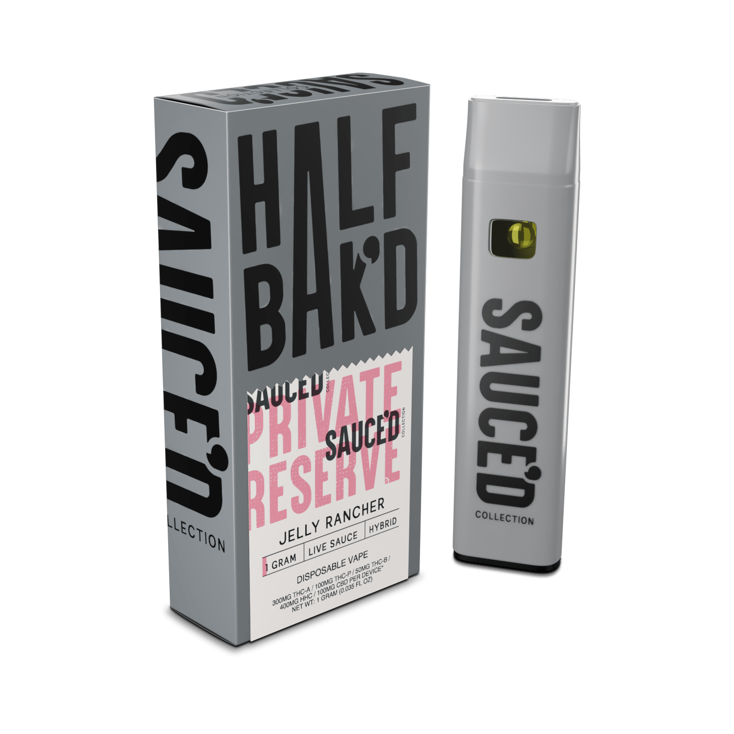 Jelly Rancher | 1G Hybrid Live Resin Disposable - HALF BAK&