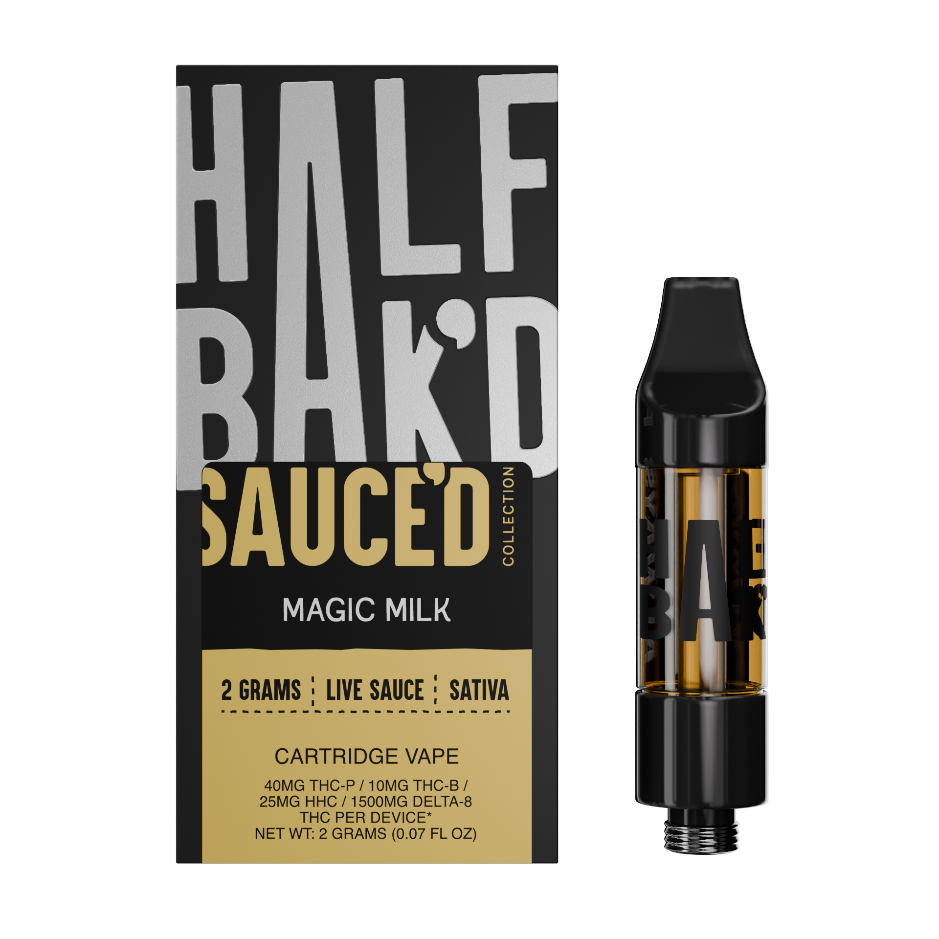 Magic Milk | 2G Sativa Cartridge - Cartridge -  HALF BAK&