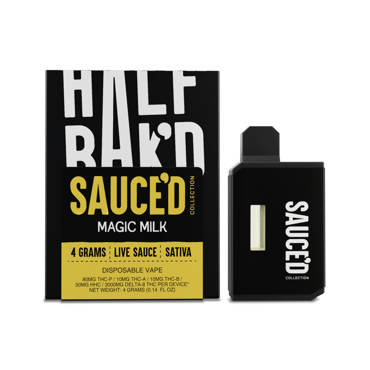Magic Milk | 4G Sativa Disposable | HALF BAK'D Magic Milk | 4G Sativa Disposable | HALF BAK'D
