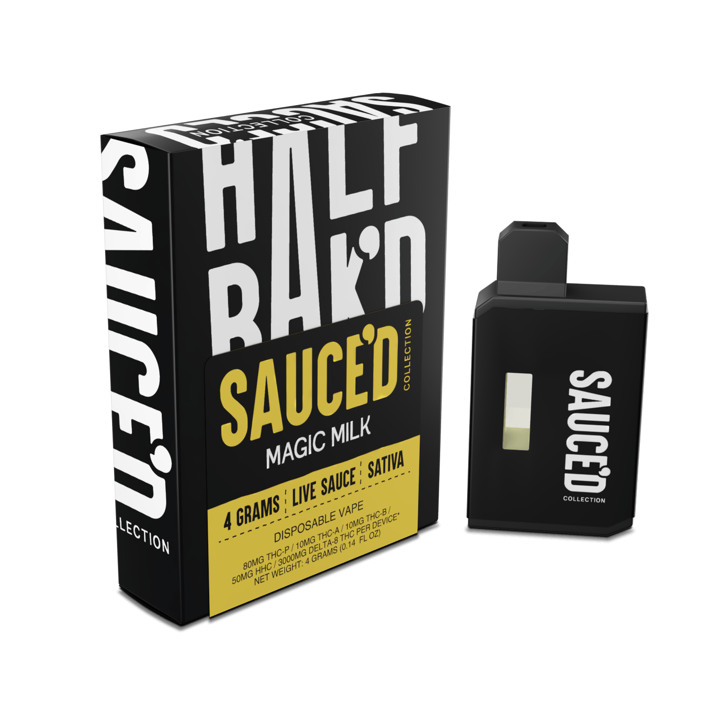 Magic Milk | 4G Sativa Disposable | HALF BAK'D Magic Milk | 4G Sativa Disposable | HALF BAK'D