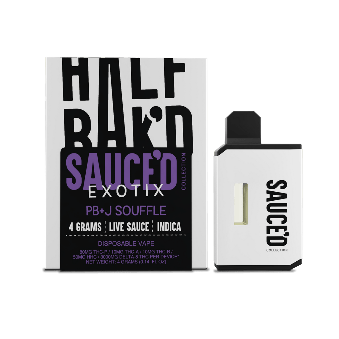 PB &amp; J Souffle | 4G Indica Disposable - Disposable -  HALF BAK&