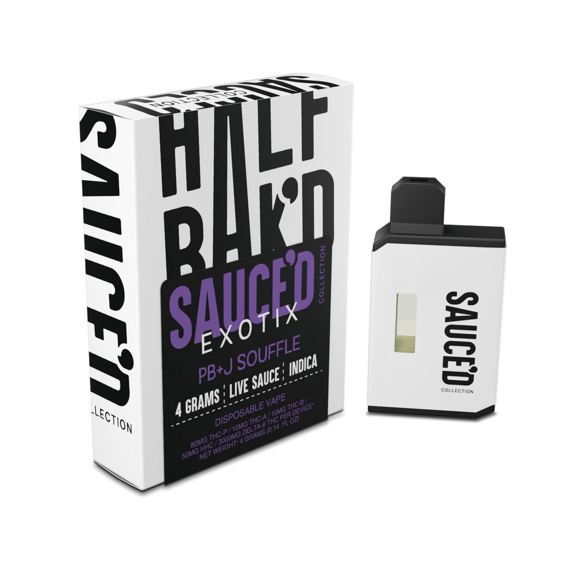 PB &amp; J Souffle | 4G Indica Disposable - Disposable -  HALF BAK&