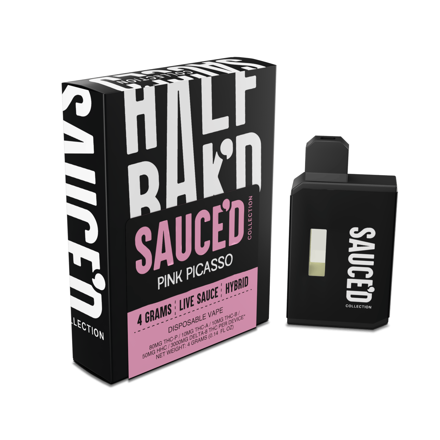 Pink Picasso | 4G Hybrid Disposable | HALF BAK'D Pink Picasso | 4G Hybrid Disposable | HALF BAK'D
