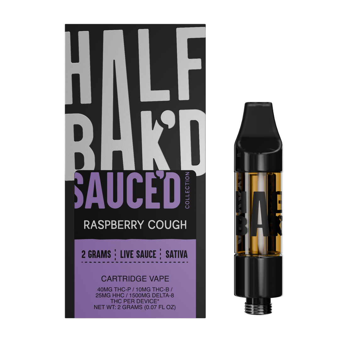Raspberry Cough | 2G Sativa Cartridge - Cartridge - HALF BAK&