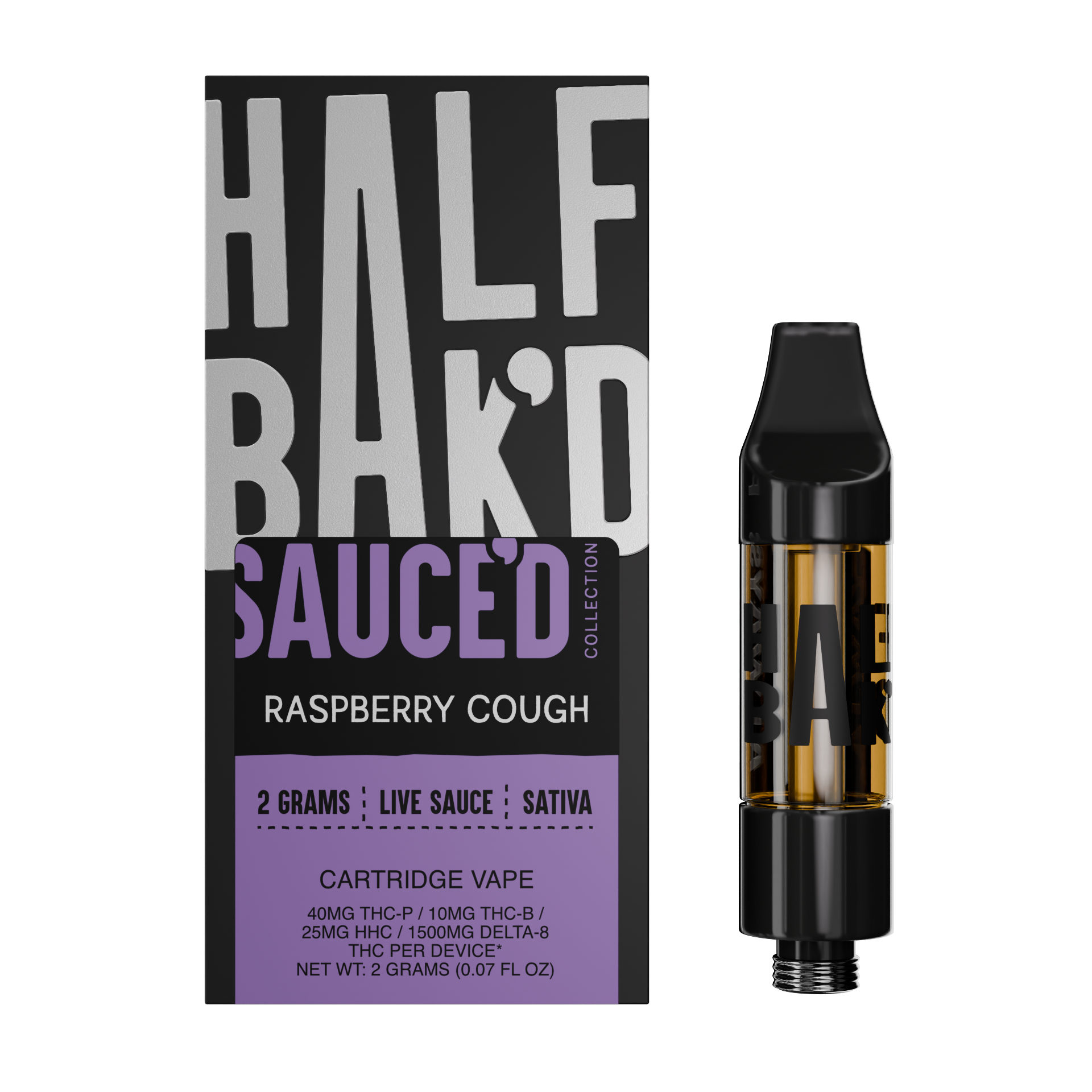 Raspberry Cough | 2G Sativa Cartridge - Cartridge -  HALF BAK&