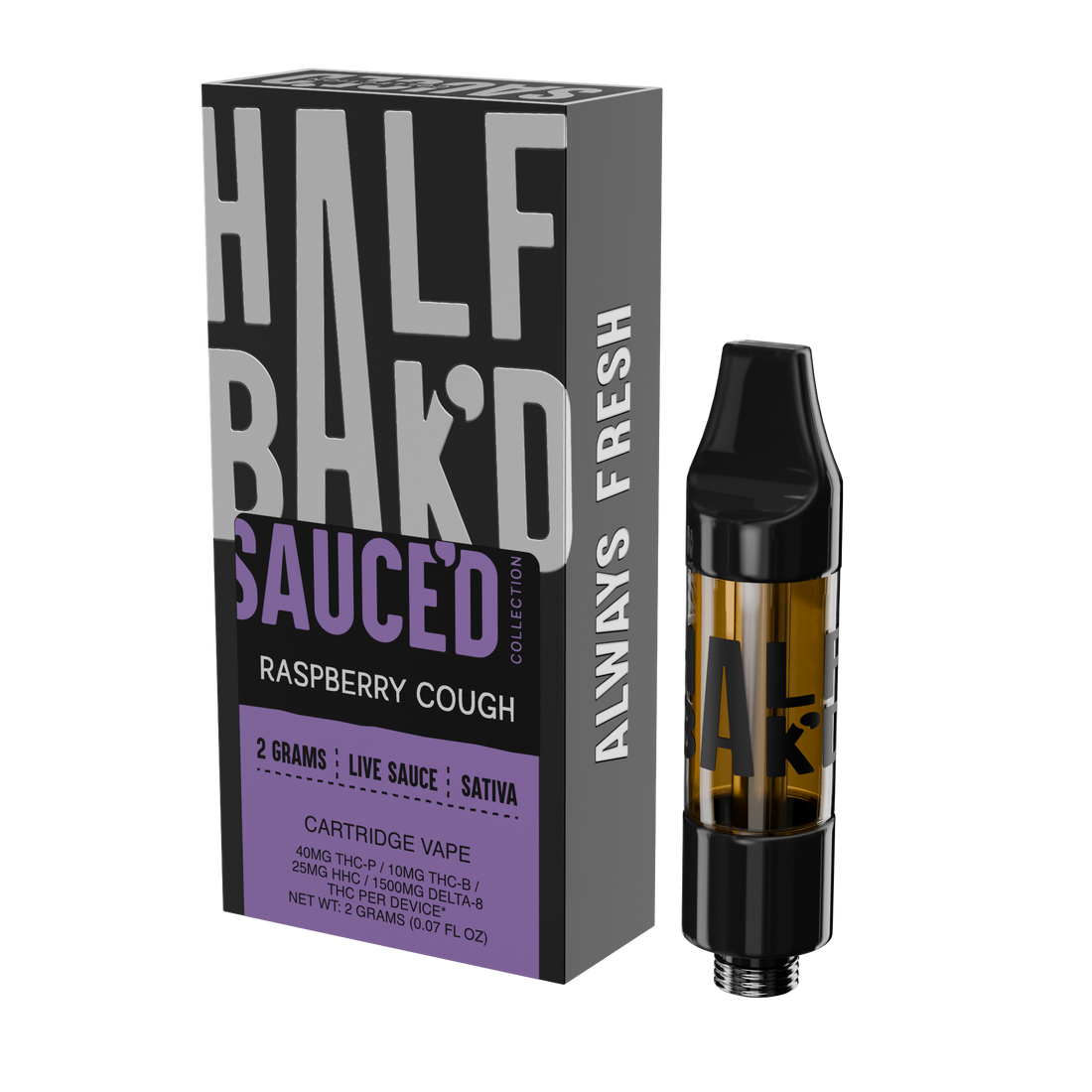 Raspberry Cough | 2G Sativa Cartridge - Cartridge -  HALF BAK&