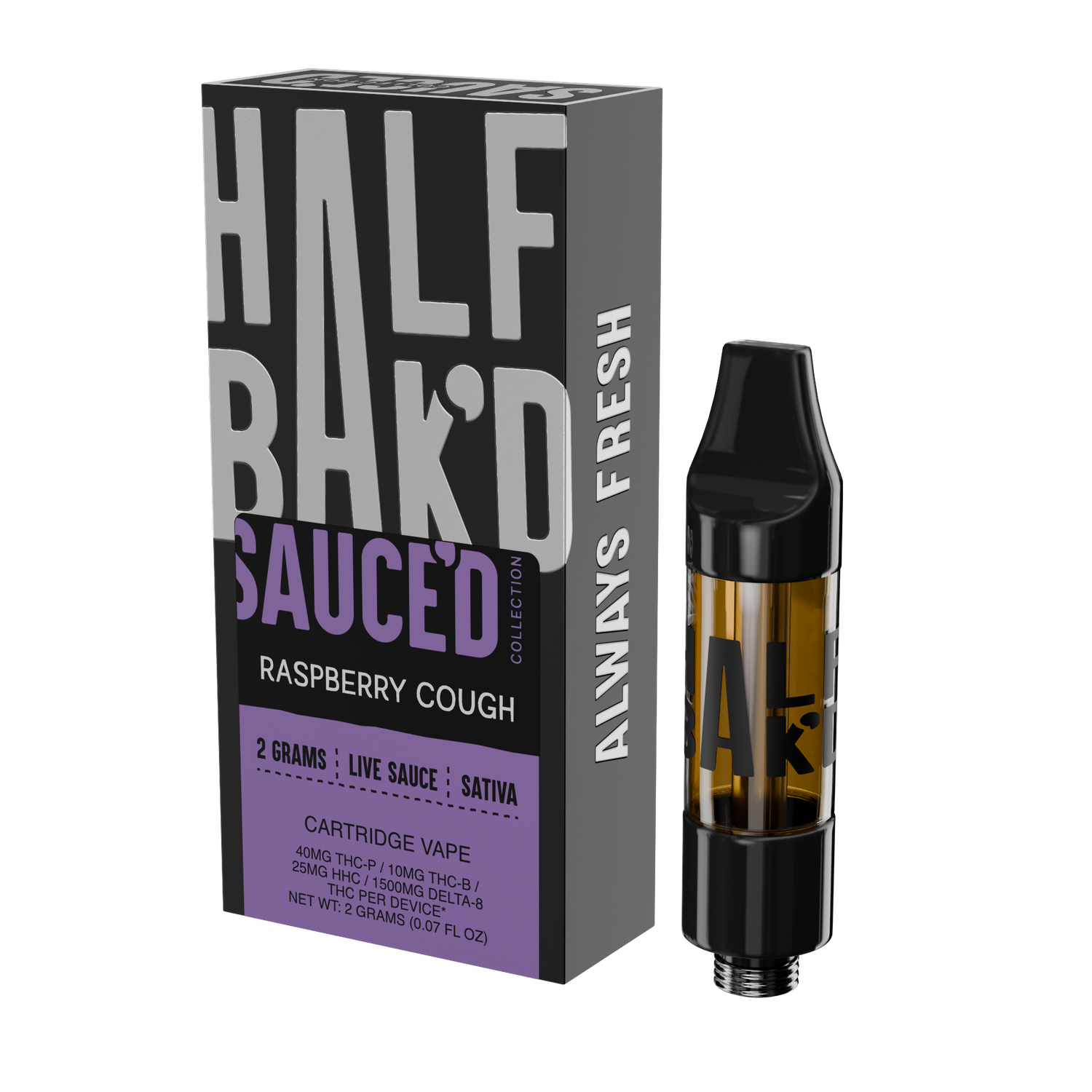 Raspberry Cough | 2G Sativa Cartridge - Cartridge -  HALF BAK&