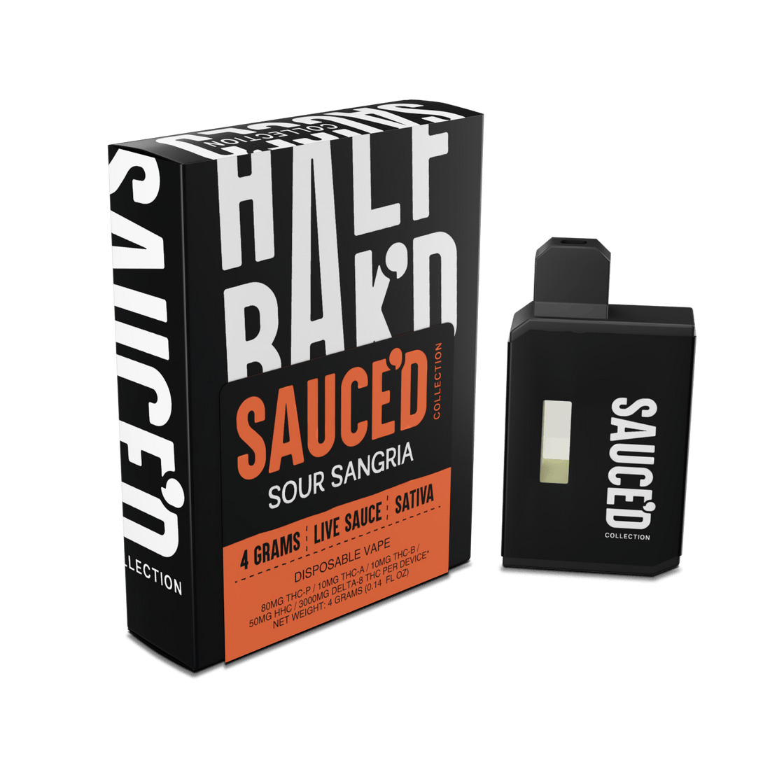 Sour Sangria | 4G Sativa Disposable - Disposable -  HALF BAK&
