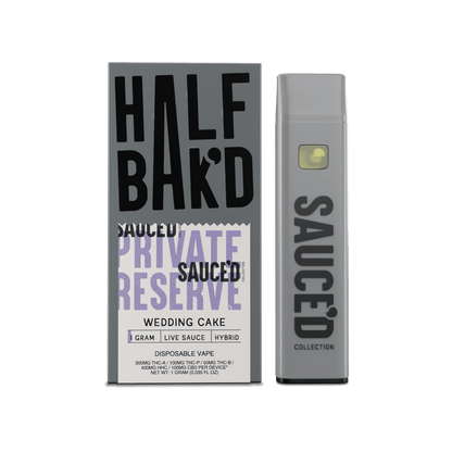 Wedding Cake | 1G Hybrid Live Resin Disposable - Disposable -  HALF BAK&