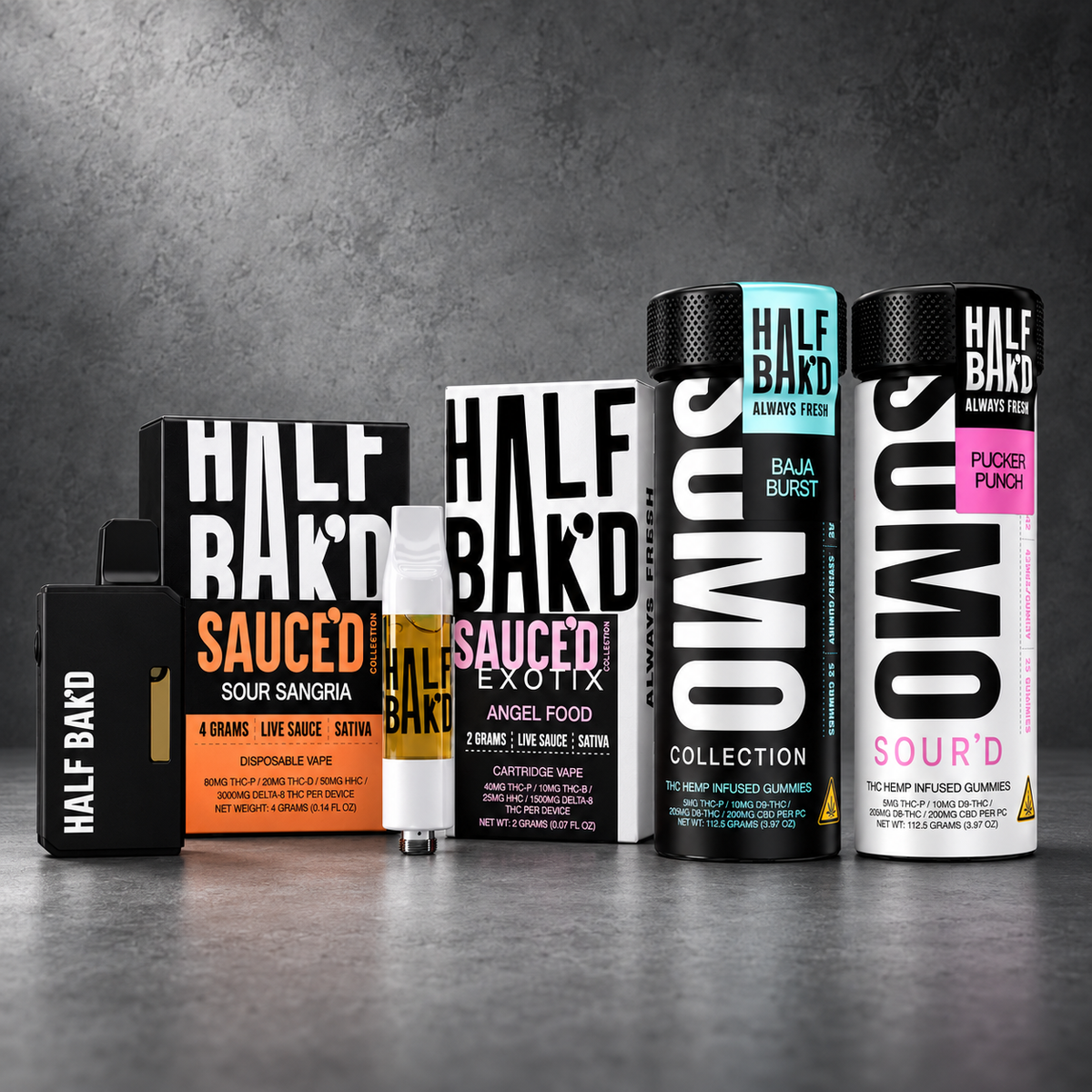 Ultimate Variety Pack | 2 Gummies + 1 Disposable + 1 Cartridge